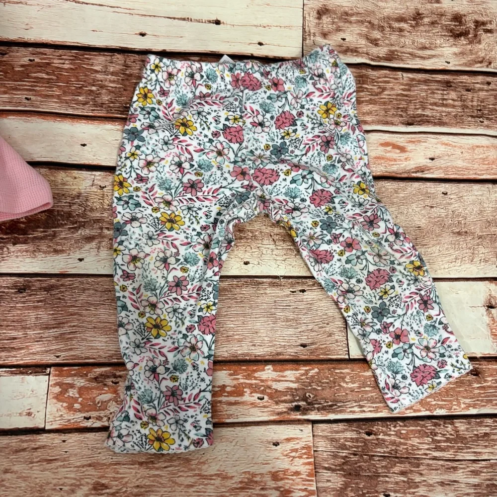 Baby Girls Mixed Outfit Lot - Navy Floral, Red, Pink 9 months